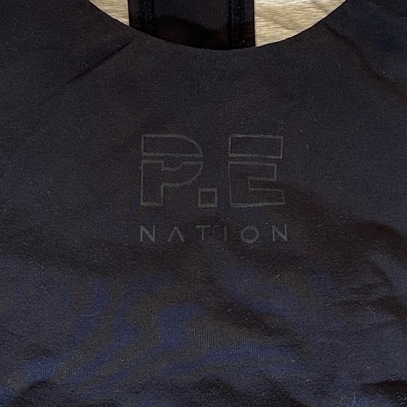 P.E Nation Bra Top Crop Top  Women’s Size Small Black - Picture 4 of 9